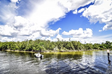 The channel entrance to Ponce De Leon Park in Punta Gorda Isles.